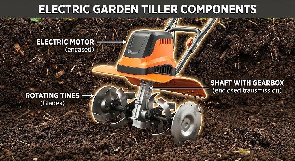 Main Components of an Electric Tiller